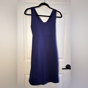 Navy Blue Sleeveless Athletic Dress